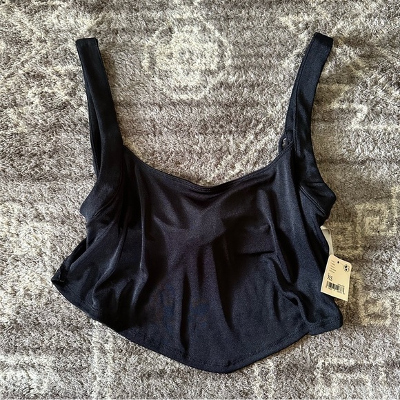 NWT Free People Intimately To The Point Crop Top Strappy Open Tie Back Black - Picture 5 of 8